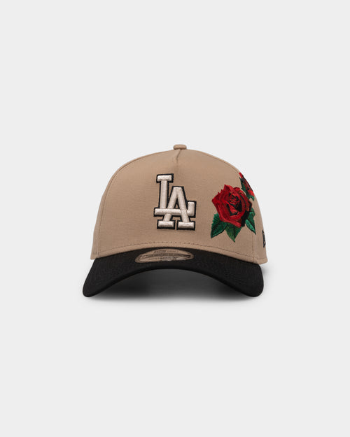 New Era Los Angeles Dodgers 'Tumbleweed Roses' 9FORTY A-Frame Snapback Camel/Black/Stone
