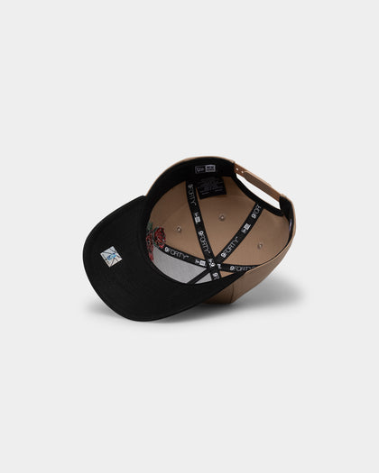 New Era Chicago Bulls 'Tumbleweed Roses' 9FORTY A-Frame Snapback Camel/Black/Stone