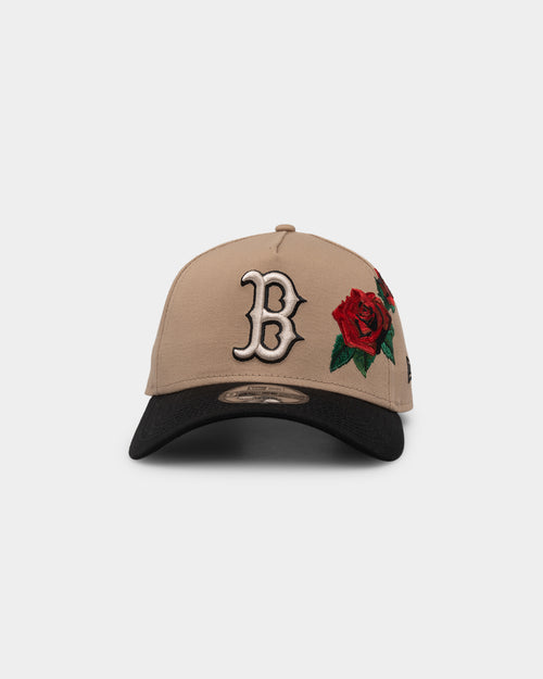 New Era Boston Red Sox 'Tumbleweed Roses' 9FORTY A-Frame Snapback Camel/Black/Stone