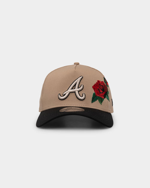 New Era Atlanta Braves 'Tumbleweed Roses' 9FORTY A-Frame Snapback Camel/Black/Stone