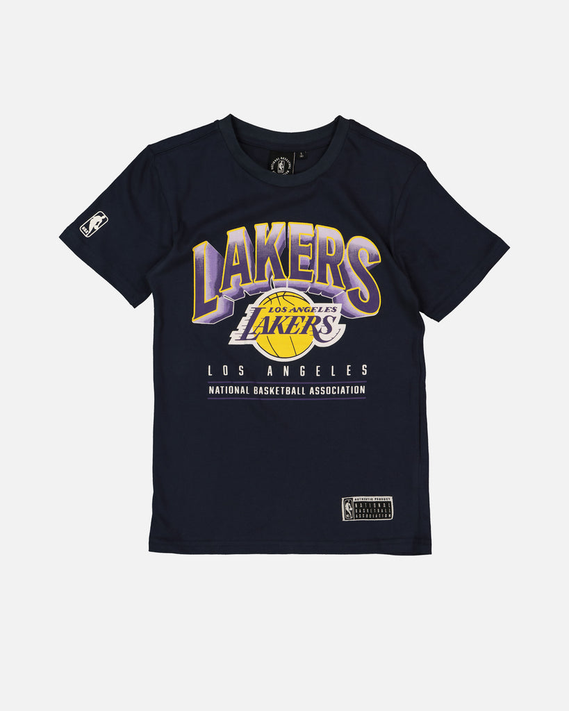 NBA Kids' Los Angeles Lakers Newark Vintage T-Shirt Navy | Culture Kings US