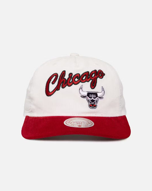 Mitchell & Ness Chicago Bulls History Origin Snapback White/Red