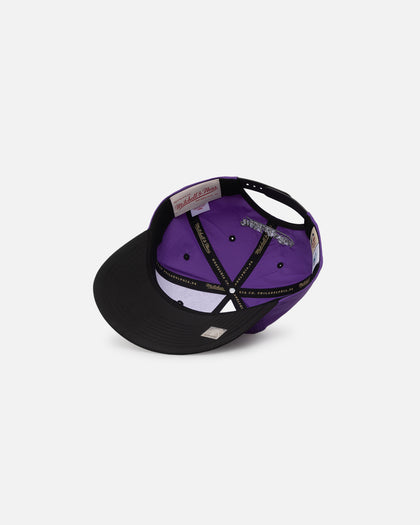 Mitchell & Ness Charlotte Hornets Nylon Deadstock 2-Tone Snapback Neon Purple/Black