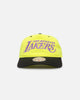 Mitchell & Ness Los Angeles Lakers Nylon Deadstock 2-Tone Snapback Neon Yellow/Black
