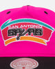 Mitchell & Ness San Antonio Spurs Nylon Deadstock 2-Tone Snapback Neon Pink/Black