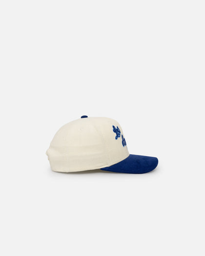 Mitchell & Ness Los Angeles Lakers Go Team Go OG Corduroy Snapback Light Cream/Blue
