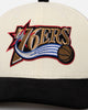 Mitchell & Ness Philadelphia 76ers Go Team Go OG Corduroy Snapback Light Cream/Black