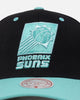 Mitchell & Ness Phoenix Suns "Ice Blue" Script Origin Snapback Black/Ice Blue
