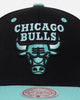 Mitchell & Ness Chicago Bulls "Ice Blue" Script Origin Snapback Black/Ice Blue