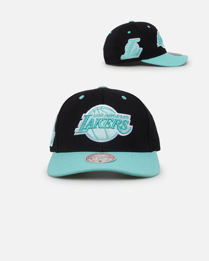 Mitchell & Ness Los Angeles Lakers "Ice Blue" Script Origin Snapback Black/Ice Blue