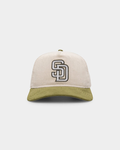 New Era San Diego Padres 'Dusty Olive' Corduroy Golfer Snapback Green Med