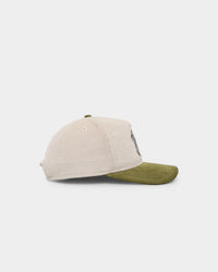 New Era New York Yankees 'Dusty Olive' Corduroy Golfer Snapback Green Med