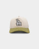 New Era Los Angeles Dodgers 'Dusty Olive' Corduroy Golfer Snapback Green Med