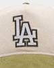 New Era Los Angeles Dodgers 'Dusty Olive' Corduroy Golfer Snapback Green Med