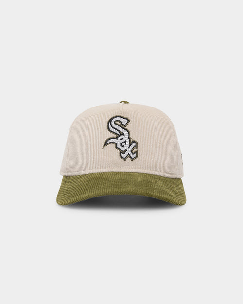 New Era Chicago White Sox 'Dusty Olive' Corduroy Golfer Snapback Green Med