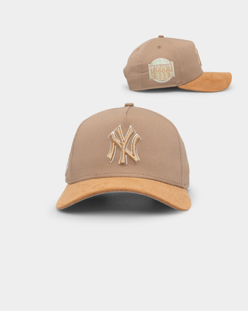 New Era New York Yankees 'Desert Suede' 9FORTY A-Frame Snapback Camel/Wheat