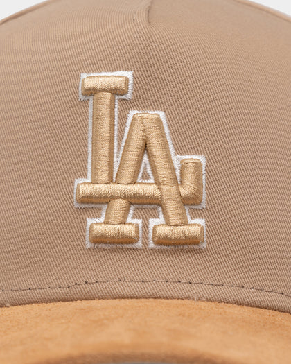 New Era Los Angeles Dodgers 'Desert Suede' 9FORTY A-Frame Snapback Camel/Wheat