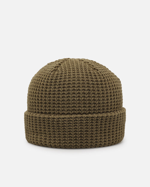 New Era Branded Beanie Olive Green