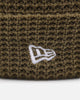 New Era Branded Beanie Olive Green