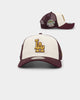 New Era Los Angeles Dodgers 'Golden Port' 9FORTY A-Frame Snapback White/Maroon