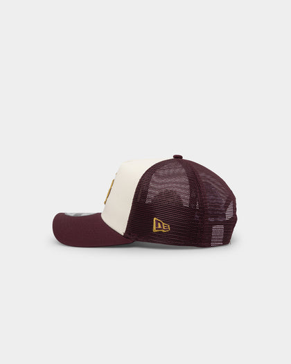 New Era Los Angeles Dodgers 'Golden Port' 9FORTY A-Frame Snapback White/Maroon
