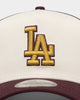 New Era Los Angeles Dodgers 'Golden Port' 9FORTY A-Frame Snapback White/Maroon