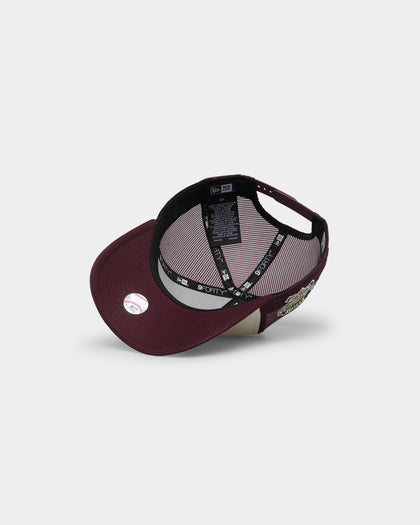 New Era Los Angeles Dodgers 'Golden Port' 9FORTY A-Frame Snapback White/Maroon