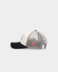 New Era Los Angeles Dodgers 'Retro Mosaic' 9FORTY A-Frame Trucker Snapback White/Black