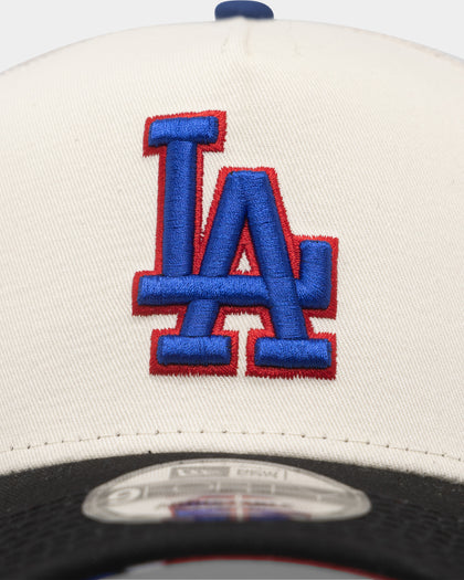 New Era Los Angeles Dodgers 'Retro Mosaic' 9FORTY A-Frame Trucker Snapback White/Black