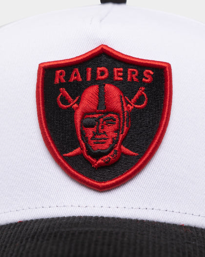 New Era Oakland Raiders 'Fire Red' 9FORTY A-Frame Snapback White/Black