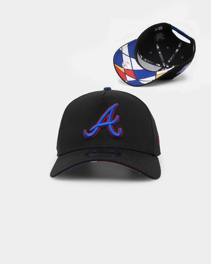 New Era Atlanta Braves 'Retro Mosaic' 9FORTY A-Frame Snapback Black