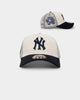 New Era New York Yankees '2-Tone Corduroy' Trucker Snapback Chrome/Navy