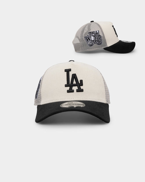 New Era Los Angeles Dodgers '2-Tone Corduroy' Trucker Snapback Chrome/Black
