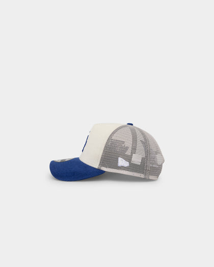 New Era Los Angeles Dodgers '2-Tone Corduroy' Trucker Snapback Chrome/Royal