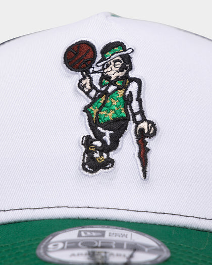 New Era Boston Celtics 'Mascot Magic' Foam Front 9FORTY A-Frame Trucker Snapback White/Green
