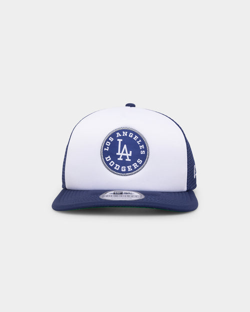 New Era Los Angeles Dodgers 'Retro Badge' Golfer Trucker Snapback White/Dark Royal