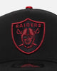 New Era Oakland Raiders 'Satin Scarlet' 9FORTY A-Frame Snapback Black/Scarlet