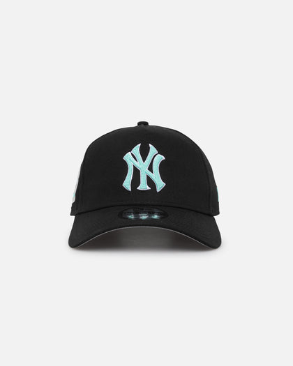 New Era New York Yankees 9FORTY A-Frame Snapback Black/Aqua Blue