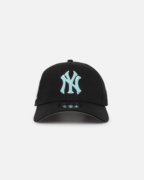 New Era New York Yankees 9FORTY A-Frame Snapback Black/Aqua Blue