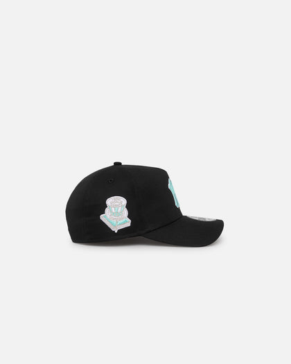 New Era New York Yankees 9FORTY A-Frame Snapback Black/Aqua Blue