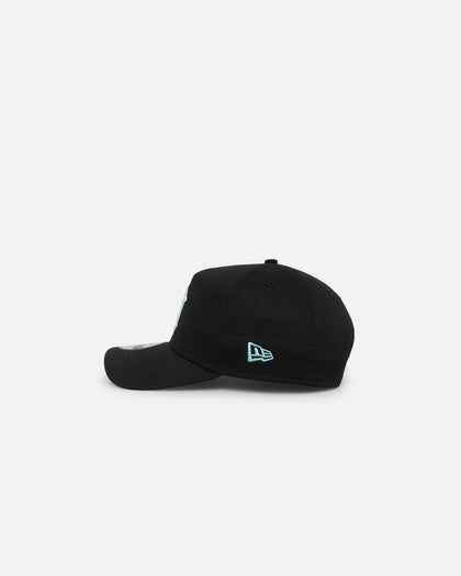 New Era New York Yankees 9FORTY A-Frame Snapback Black/Aqua Blue