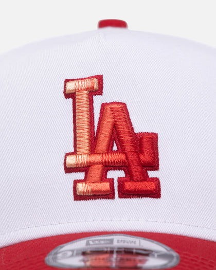 New Era Los Angeles Dodgers 'Satin Blaze' 9FORTY A-Frame Snapback White/Scarlet