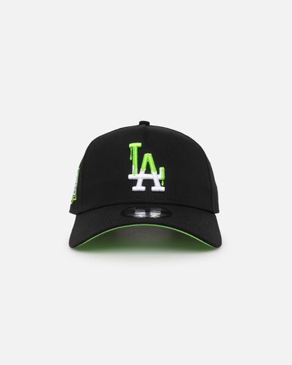 New Era Los Angeles Dodgers "Drip Logo" 9FORTY A-Frame Snapback Black/White/Green