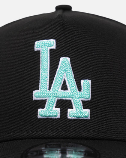 New Era Los Angeles Dodgers 9FORTY A-Frame Snapback Black/Aqua Blue