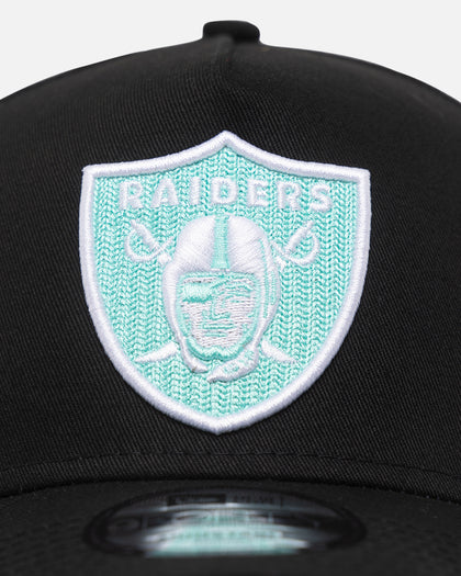 New Era Las Vegas Raiders 9FORTY A-Frame Snapback Black/Aqua Blue