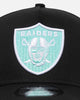 New Era Las Vegas Raiders 9FORTY A-Frame Snapback Black/Aqua Blue