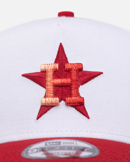 New Era Houston Astros 'Satin Blaze' 9FORTY A-Frame Snapback White/Scarlet