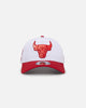 New Era Chicago Bulls 'Satin Blaze' 9FORTY A-Frame Snapback White/Scarlet