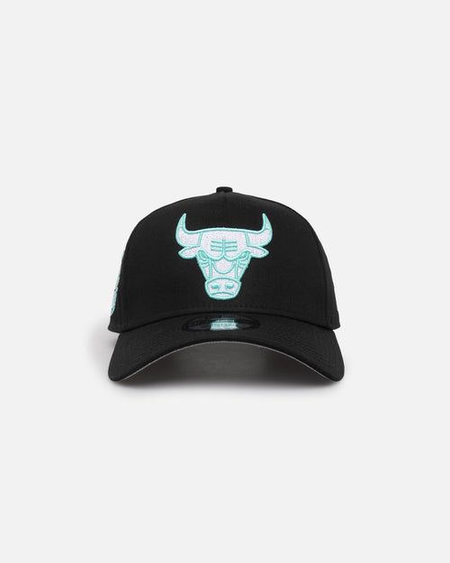New Era Chicago Bulls 9FORTY A-Frame Snapback Black/Aqua Blue