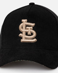 New Era St Louis Cardinals 'Black Cord Plaid UV' 9FORTY A-Frame Snapback Black/Plaid